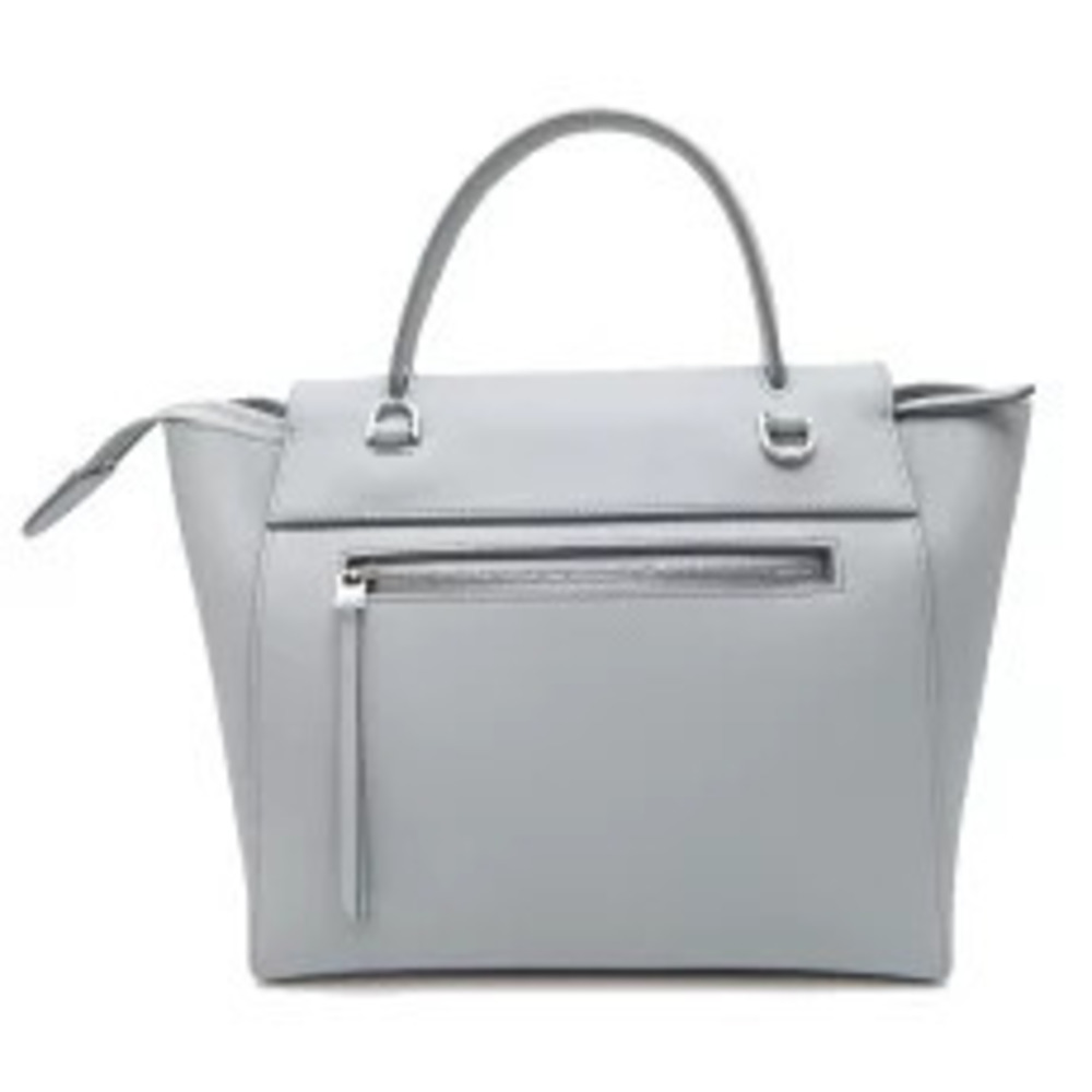 Celine Belt Body Waist Crossbody Bag Shoulder Leather Gray - Picture 3 of 9